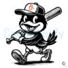 Baltimore Orioles Bird Cartoon Baseball SVG