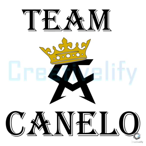 Canelo Slvarez Crown Team SVG File Design