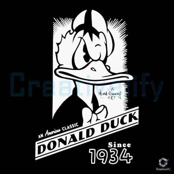 Disney Donald Duck Since 1934 SVG File