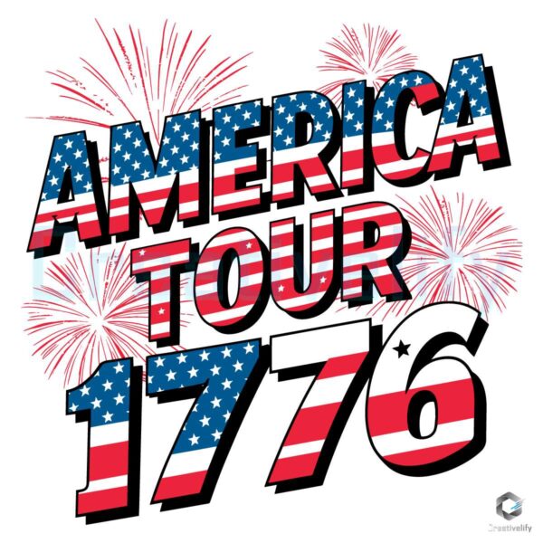 America Tour 1776 Independence Day SVG
