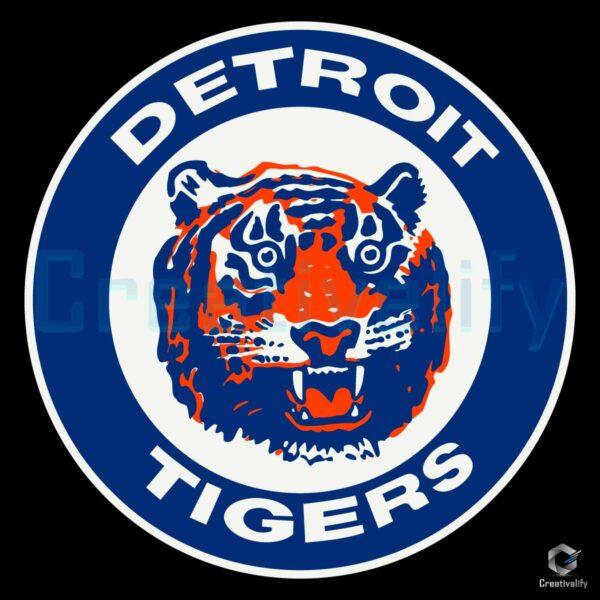 Detroit Tigers MLB Team Logo SVG File Digital