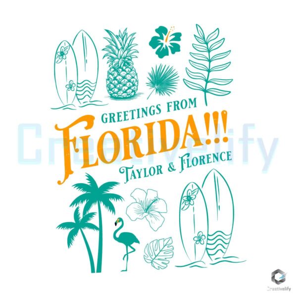 Taylor Tortured Poets Greetings From Florida SVG