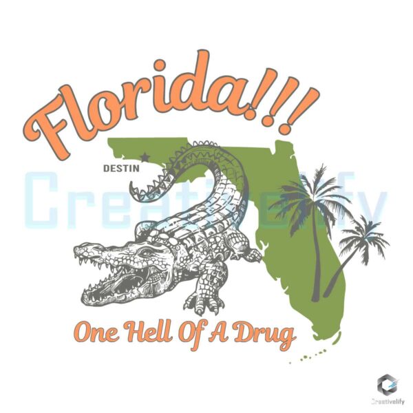 Swift Crocodile Florida One Hell Of A Drug SVG