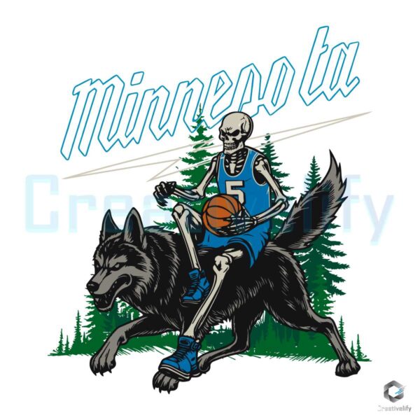 Minnesota NBA Basketball Team Skeleton PNG