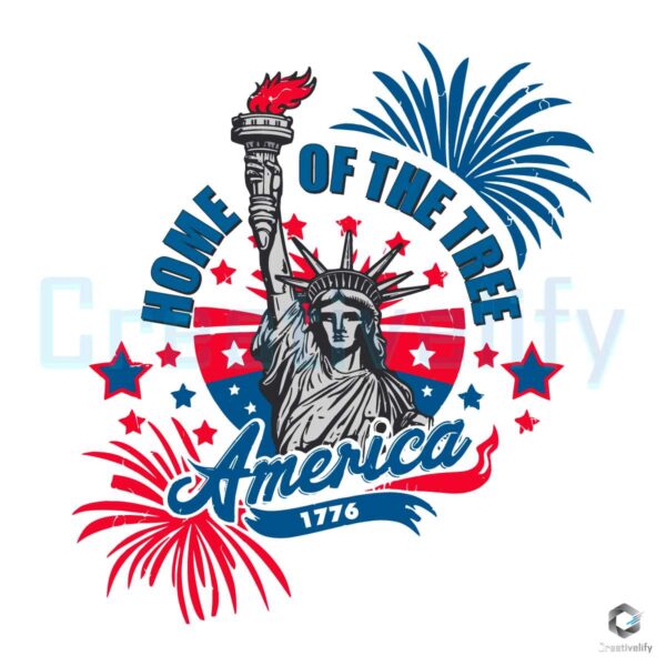 Home Of The Free America Party In The USA SVG