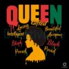 Juneteenth Queen Black History Loving SVG