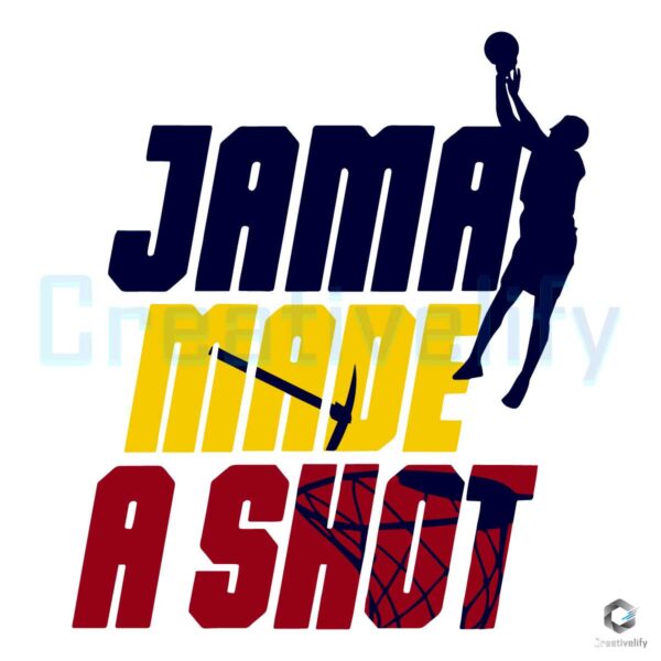 LeBron James LA Lakers Jama Made A Shot SVG