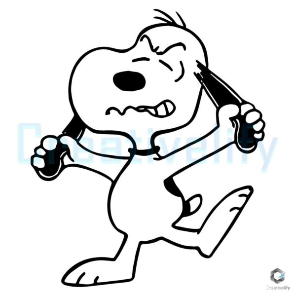 Snoopy Peanuts Cartoon Character SVG File