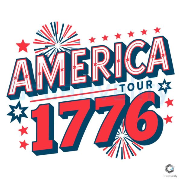 America Tour 1776 Freedom Day SVG File