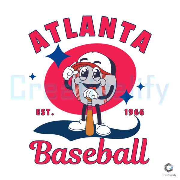 Atlanta Baseball Team Est 1966 SVG File