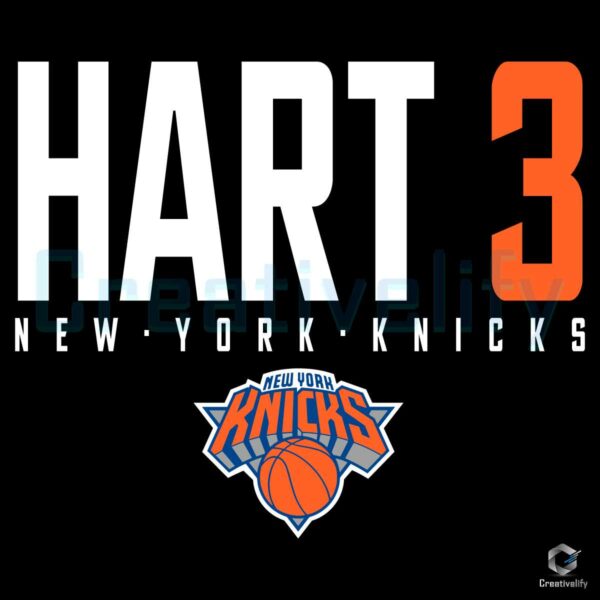 Hart 3 Josh Hart New York Knicks Basketball SVG
