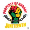 Property Of Nobody African American SVG