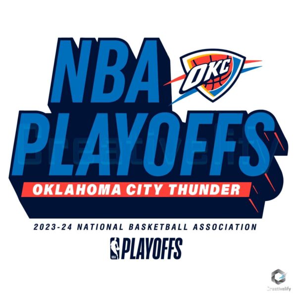 Oklahoma City Thunder NBA Playoffs SVG File