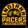 Indiana Pacers Checkered Basketball SVG