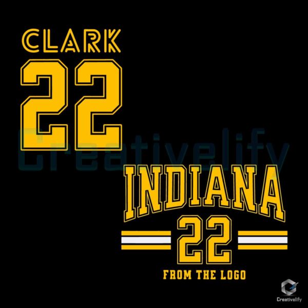 Indiana 22 From The Logo Caitlin Clark SVG