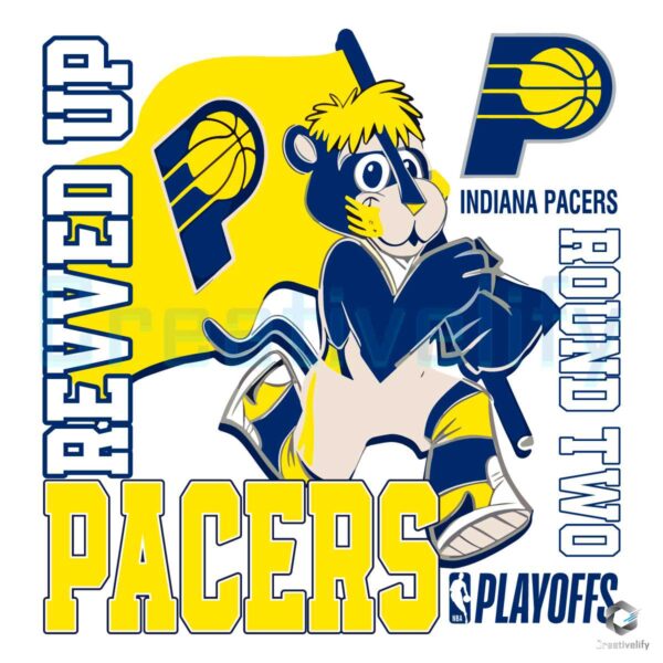 Indiana Pacers Boomer Revved Up Playoffs SVG
