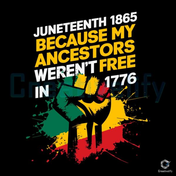 Juneteenth 1865 Black Lives Matter SVG File