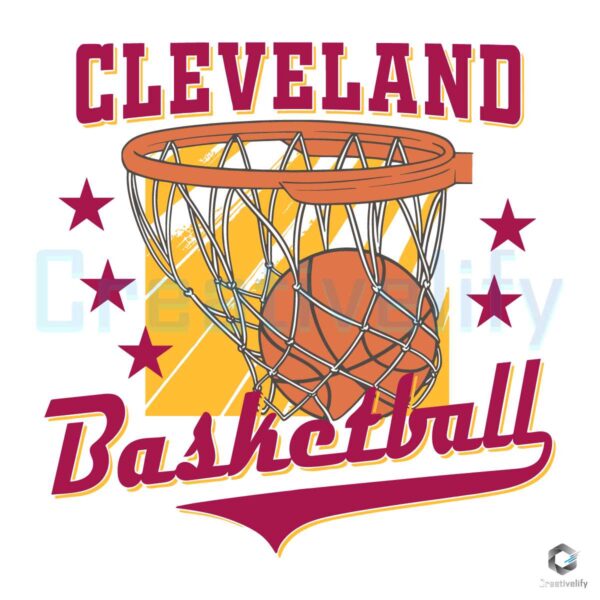 Cleveland Cavaliers Basketball Vintage SVG