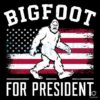 Bigfoot For President USA Flag SVG