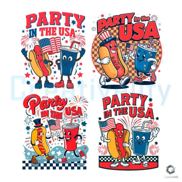 4th Of July Party In The USA SVG PNG Bundle