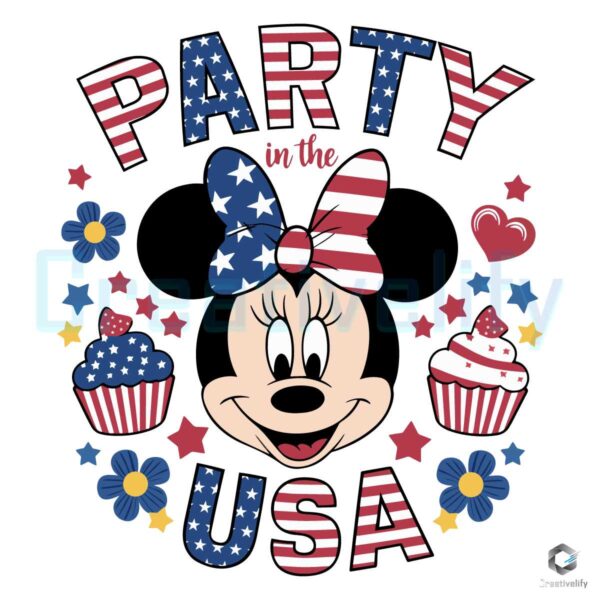 Free Independence Party In The USA Minnie SVG