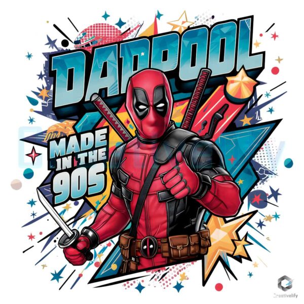 Dadpool Superhero Made In the 90s PNG