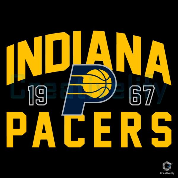 Indiana Pacers 1967 Basketball Team SVG