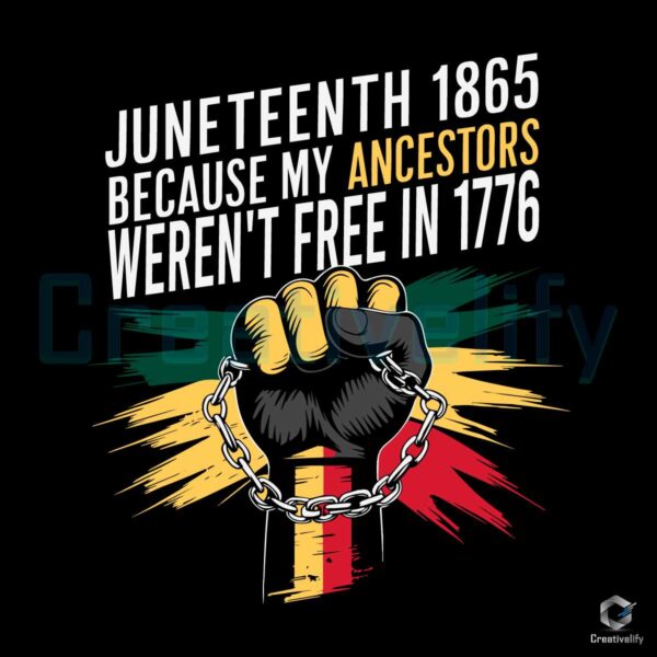 Juneteenth Ancestors Werent Free In 1776 SVG