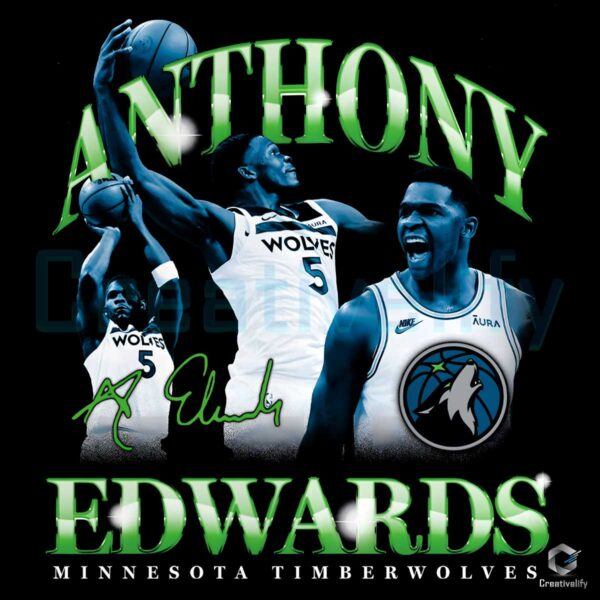 Anthony Edwards Minnesota Timberwolves PNG
