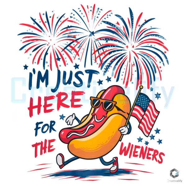 Just Here For The Wieners Party In The USA PNG