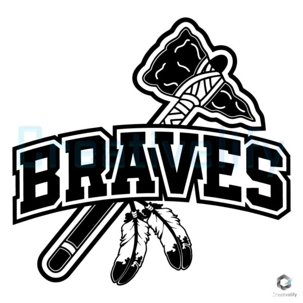 Braves Chop On Baseball MLB Team SVG File
