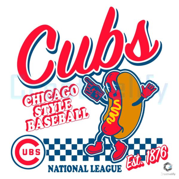 Chicago Cubs Style Baseball National League SVG