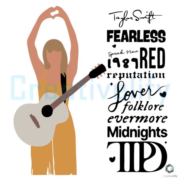 Taylor Swift Midnights TTPD Albums SVG