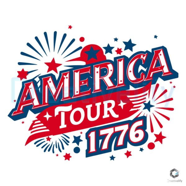 America Tour 1776 Party In The USA SVG