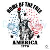 4th Of July Home Of The Free America 1776 SVG