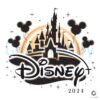 Disney Castle 2024 Mickey Balloons PNG File