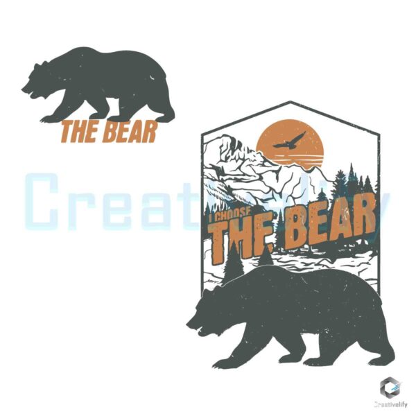 I Choose The Bear Equal Rights SVG File