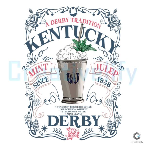 Kentucky Derby Mint Juleps Since 1938 PNG