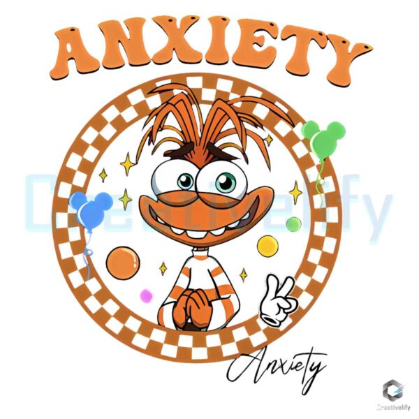 Anxiety Inside Out Cartoon Character Svg