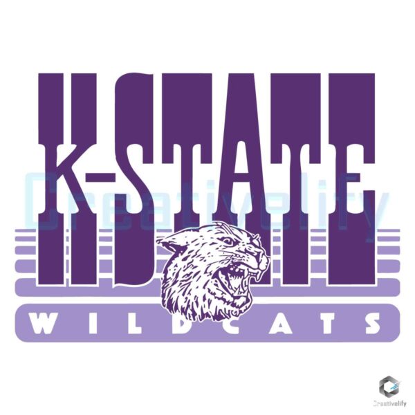 Kansas State Wildcats Football Logo SVG