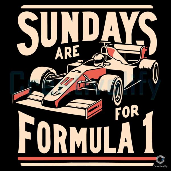 Sundays Are For Formula 1 SVG