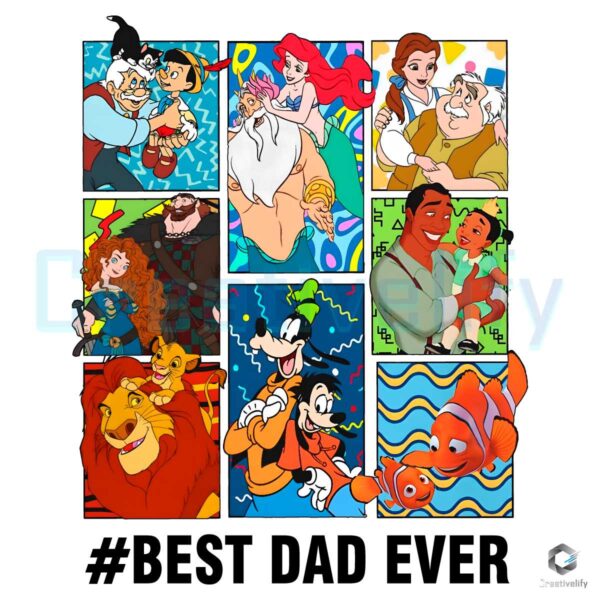 Disney Best Dad Ever Fathers Day PNG