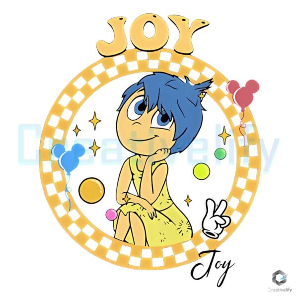 Joy Inside Out Cartoon Character Svg