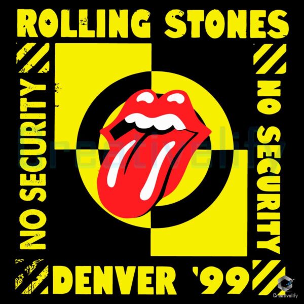 Rolling Stones Denver 99 No Security SVG