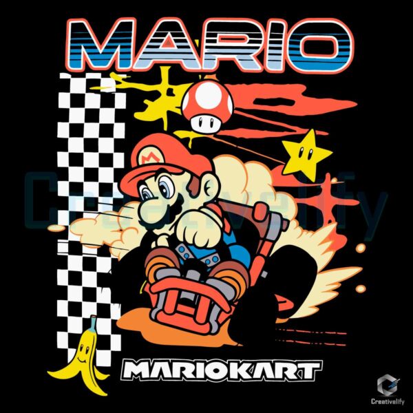 Mario Kart Finish Line Super Mario SVG