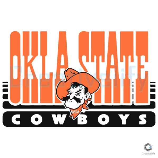 Oklahoma State Cowboys Football Logo SVG