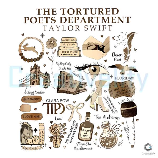 The Tortured Poets Department Taylor Swift Svg