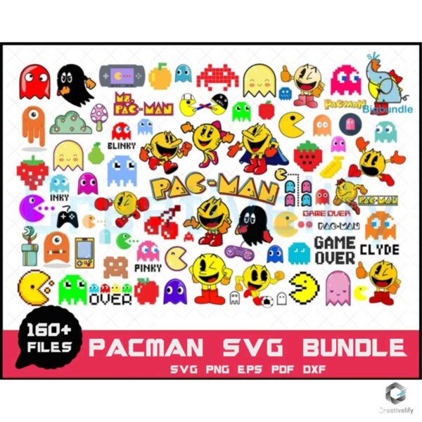 Pacman Svg Bundle Pacman Clipart