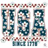 Floral Daisy USA Since 1776 SVG