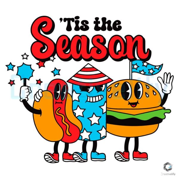 The Season USA American Hot dog SVG